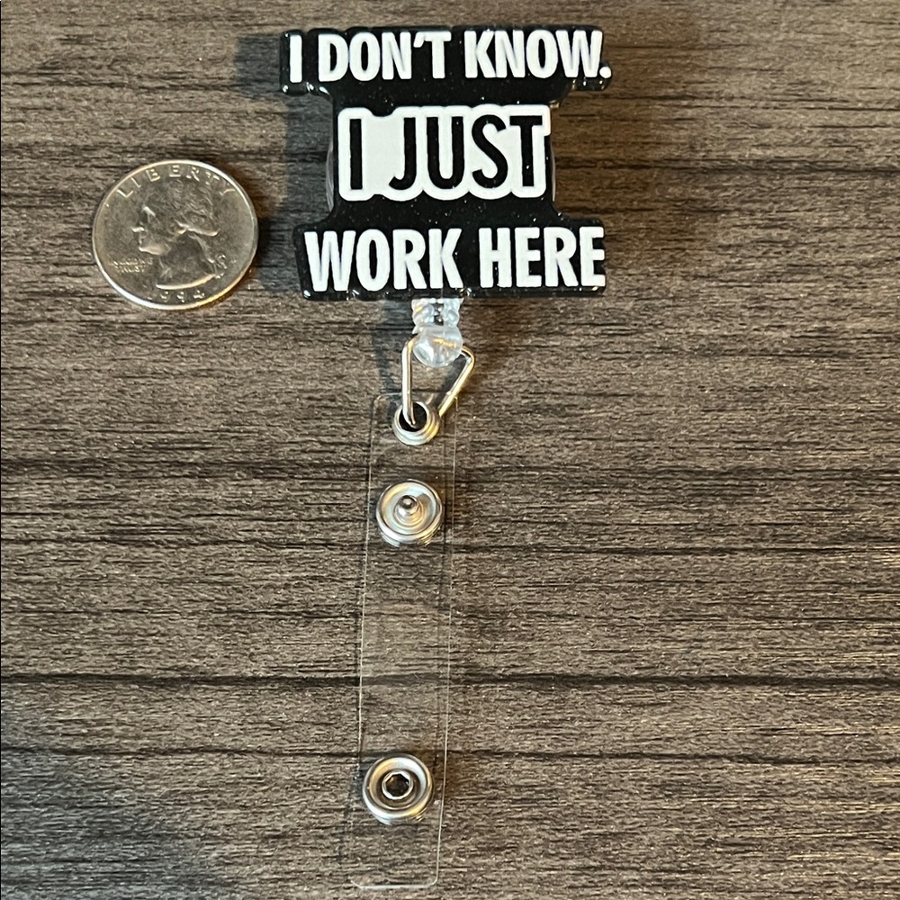Funny badge reel
